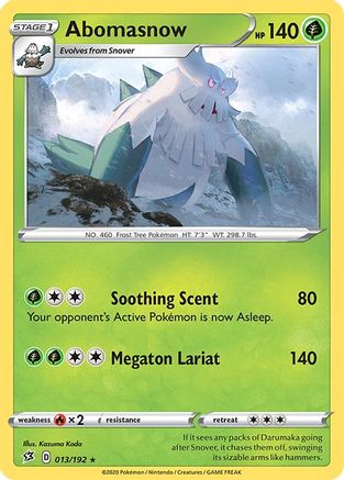 Abomasnow 13/192 - SWSH02 Rebel Clash Reverse Holofoil