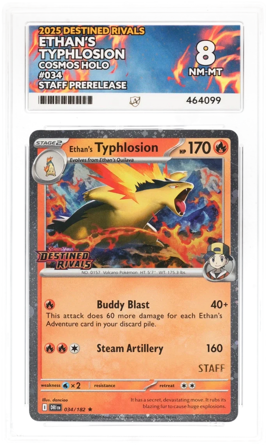 ACE 8   - Ethan's Typhlosion - 034/182 - Pokemon